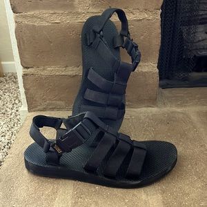 Black, Strappy Teva Sandals